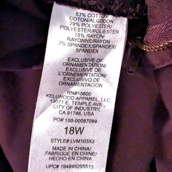 Wit & Wisdom Ab-solution Ankle Skimmer Jeans Plus Size 18W - Picture 5 of 5